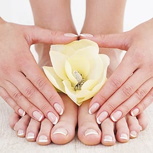 Classic Or Gelish Manipedi W/ Hand And Foot Paraffin Treatment & More Dubai
