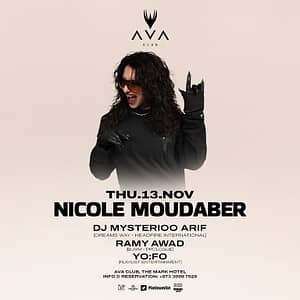 Nicole Moudaber live at AVA Club Nightlife
