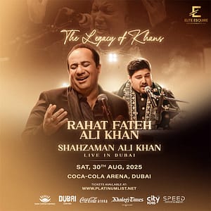 Legacy of the Khans - Ustad Rahat Fateh Ali Khan and Shazman Ali Khan in Dubai Desi Events
