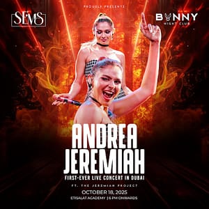 Andrea Jeremiah Live Ft. The Jeremiah Project at Etisalat Academy in Dubai Concerts