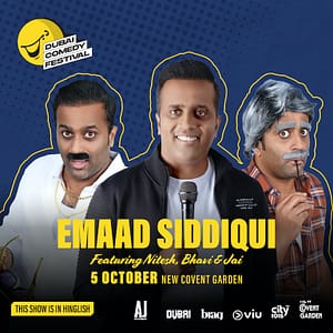 Emaad Siddiqui Live at Dubai Comedy Festival Dubai Comedy Festival