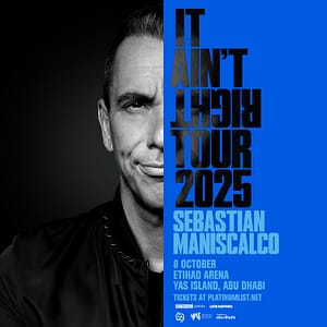 Sebastian Maniscalco: It Ain’t Right Tour at Etihad Arena Shows and Theatrical Plays