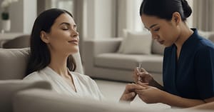 Classic Or Gelish Manipedi W/ Hand & Foot Paraffin In Home & More Dubai