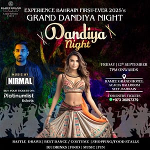 Grand Dandiya Night Bahrain Desi Events