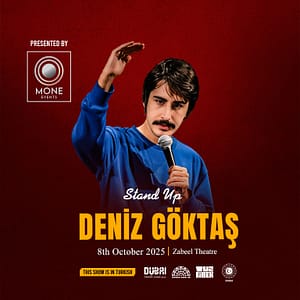 Deniz Goktas Turkish Stand Up at Zabeel Theatre in Dubai Shows and Theatrical Plays