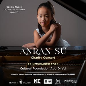 Anran Su – Charity Concert at Cultural Foundation in Abu Dhabi Shows and Theatrical Plays