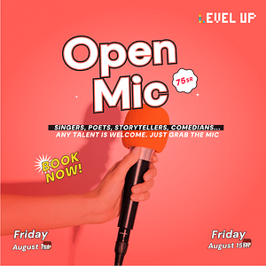 Open Mic Night at Level Up in Riyadh Nightlife
