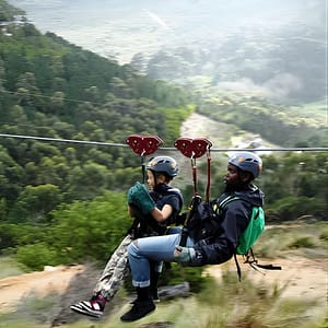 Zipline Cape Town - From Foot of Table Mountain Reserve at Cape Town Ziplines SA Forest Adventures