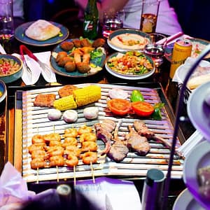 Savor Charcoal Bbq With Soft Drinks For A Child Or Up To Four Adults Dubai