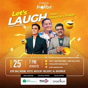 Let’s Laugh – Poetic Stand-up Comedy in Muscat Shows and Theatrical Plays