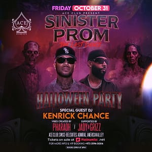 Sinister Prom "The Last Dance" Halloween Party live at ACE Club in Manama Halloween