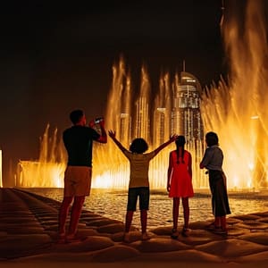 Dubai Fountain Boardwalk Burj Khalifa