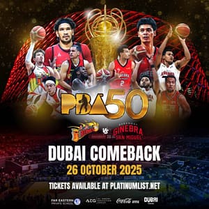 PBA 50 - Dubai Comeback Sports Events