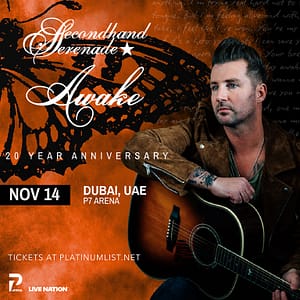 Secondhand Serenade in Dubai Concerts