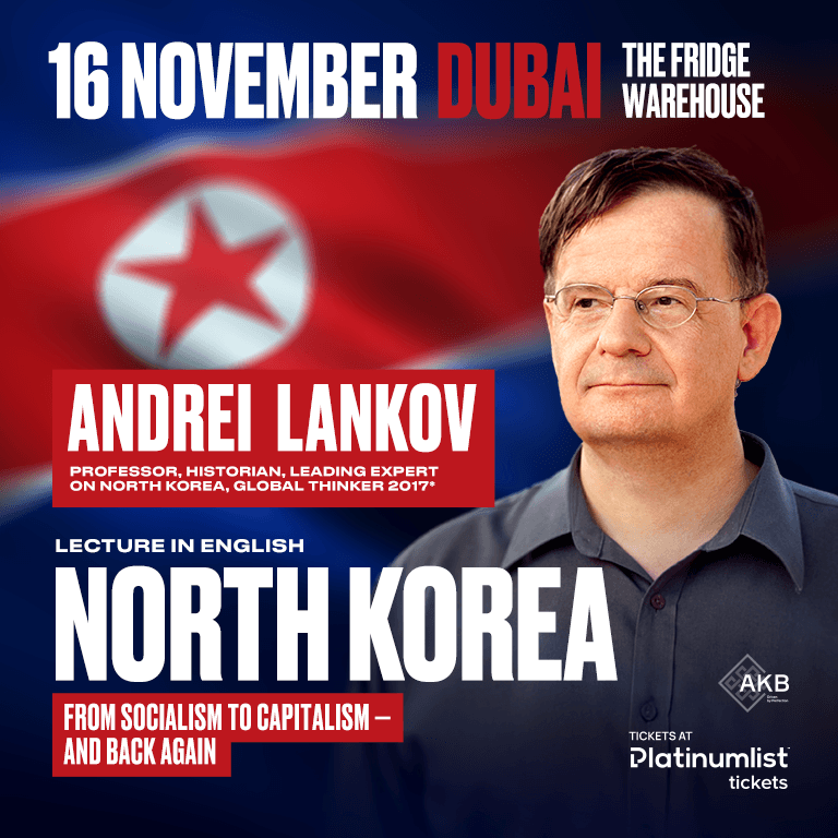 Andrei Lankov With the Lecture “North Korea: From Socialism to Capitalism — and a Little Bit Back” in Dubai Seminar