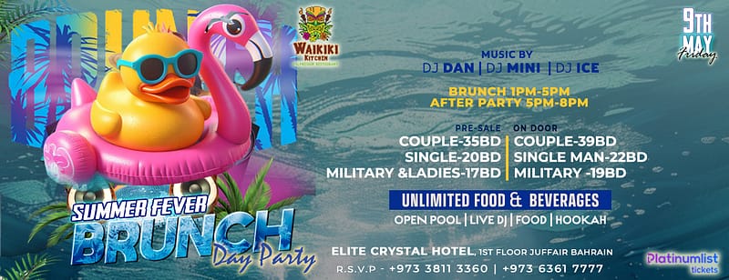 Summer Fever Brunch Day Party at Waikiki Restaurant - Elite Crystal Hotel - Nightlife - Image 3