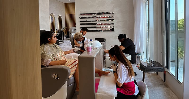 Classic, Gelish Mani-Pedi Or Regular Polish At Spaces Salon & Spa National Deal - Image 2