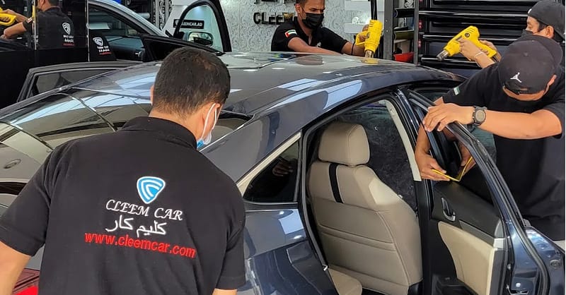 Interior & Exterior Car Detailing & Polishing W/Waxing Or Nano Ceramic Abu Dhabi