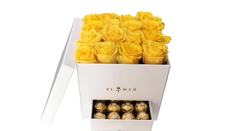 Roses With Ferrero Chocolates Dubai - Image 4