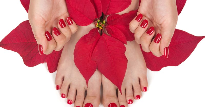 Express Or Gelish Manicure + Pedicure Or Full Acrylic Extensions Dubai