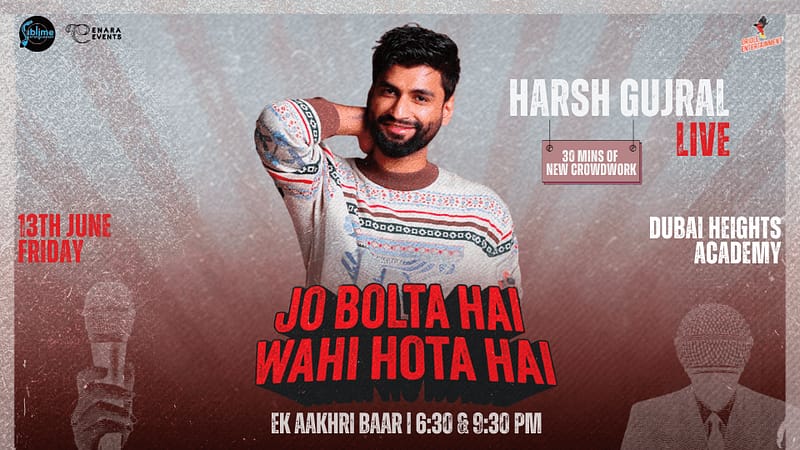 Harsh Gujral Live in Dubai - 2025 - Comedy Events - Image 2